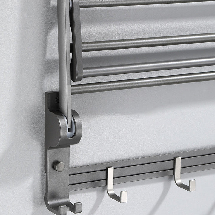 Lisslune | Contemporary Gray Bathroom Hardware Set Bathroom Shelf/Towel Bar Including Bathroom Set