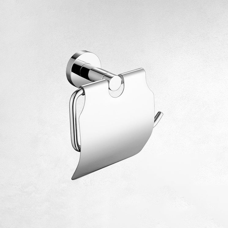 Lisslune | Polished Chrome Modern Bathroom Accessories Set with Towel Bar/Paper Holder