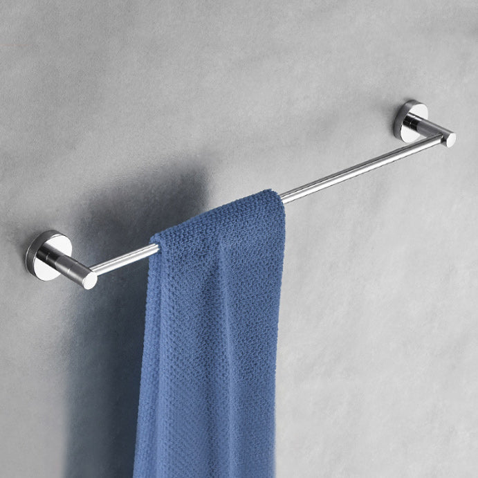 Lisslune | Polished Chrome Modern Bathroom Accessories Set with Towel Bar/Paper Holder