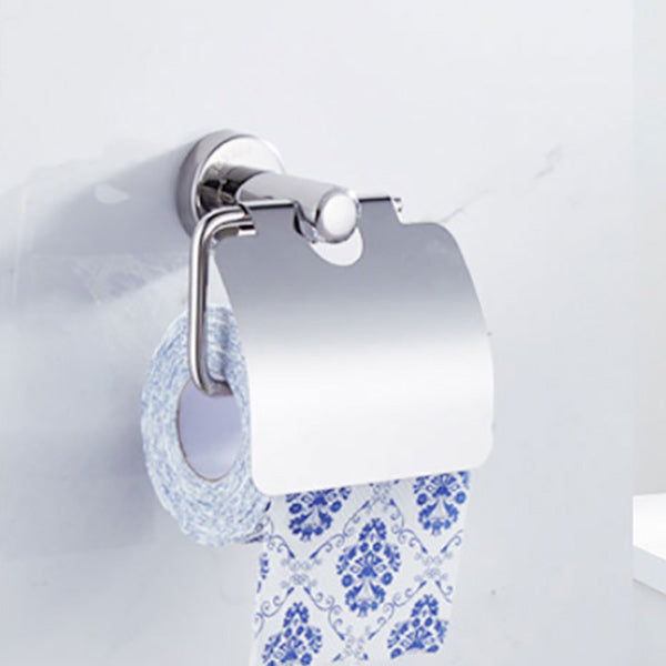 Lisslune | Polished Chrome Modern Bathroom Accessories Set with Towel Bar/Paper Holder