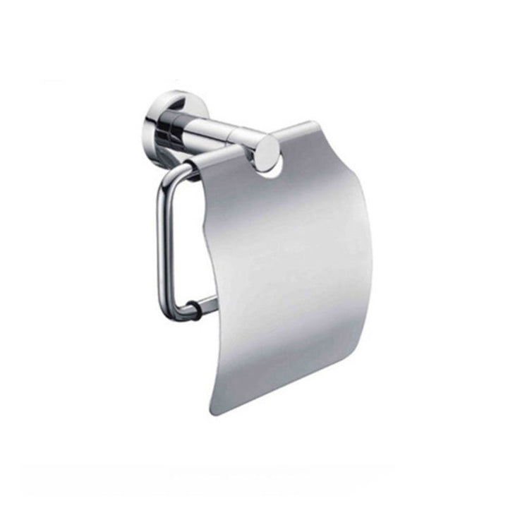 Lisslune | Polished Chrome Modern Bathroom Accessories Set with Towel Bar/Paper Holder