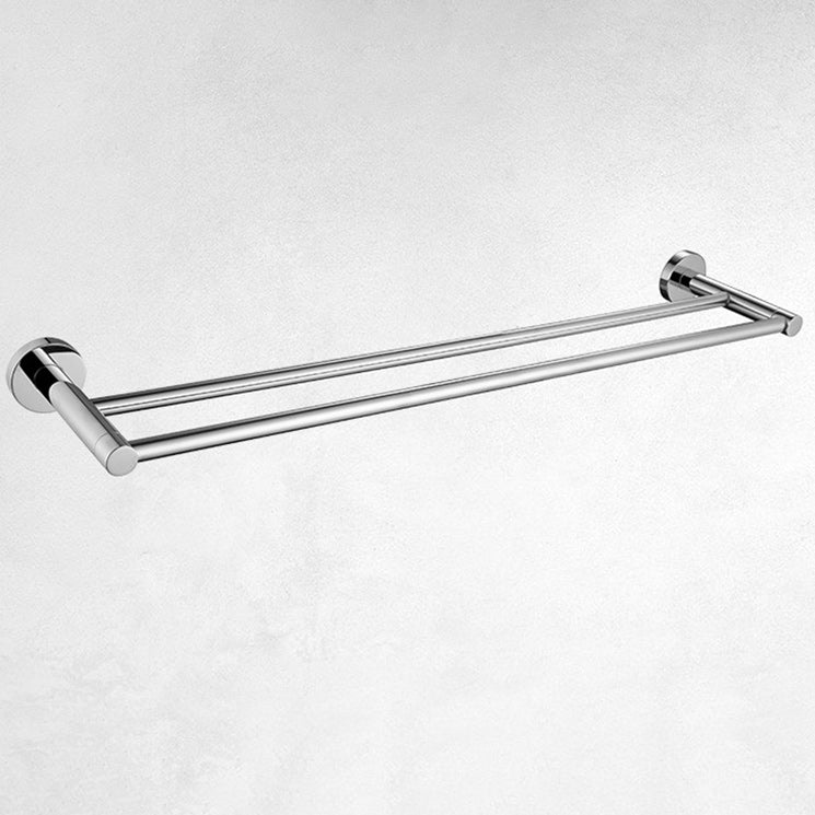 Lisslune | Polished Chrome Modern Bathroom Accessories Set with Towel Bar/Paper Holder