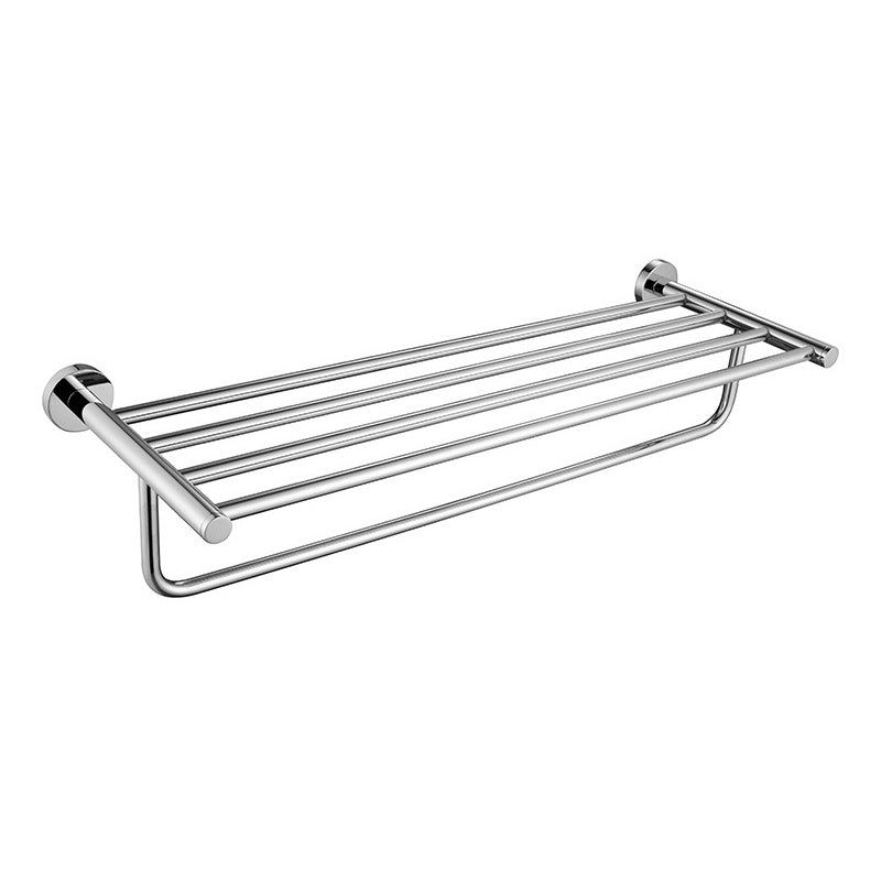 Lisslune | Polished Chrome Modern Bathroom Accessories Set with Towel Bar/Paper Holder