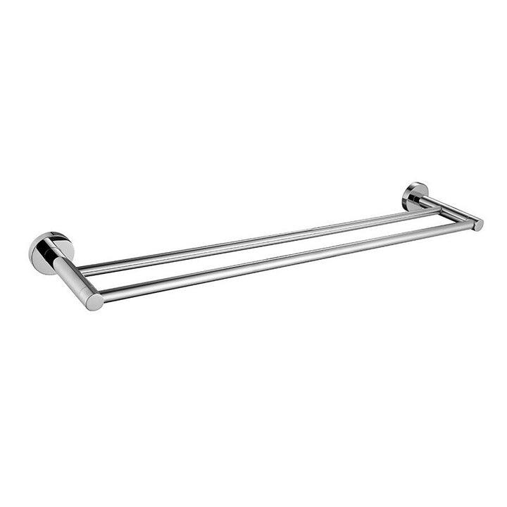 Lisslune | Polished Chrome Modern Bathroom Accessories Set with Towel Bar/Paper Holder