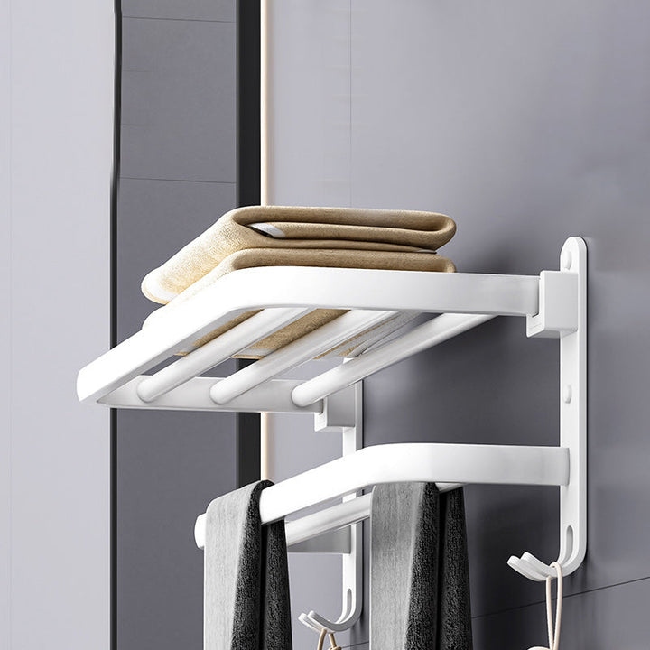 Lisslune | White contemporary bathroom accessories set stainless steel aluminum bathroom set