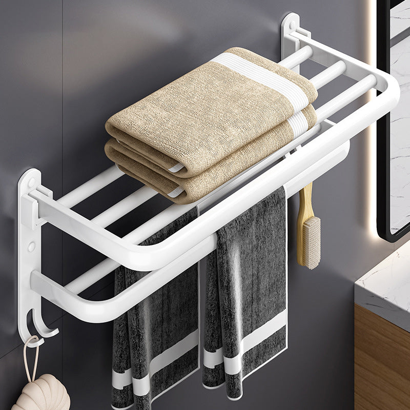 Lisslune | White contemporary bathroom accessories set stainless steel aluminum bathroom set