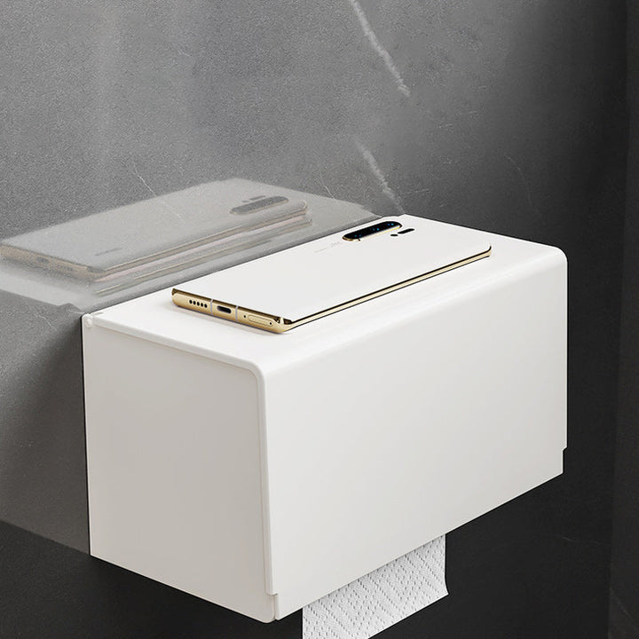 Lisslune | White contemporary bathroom accessories set stainless steel aluminum bathroom set