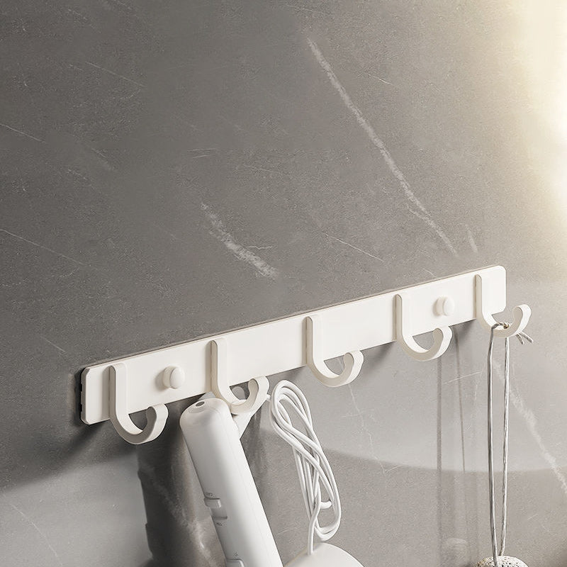 Lisslune | White contemporary bathroom accessories set stainless steel aluminum bathroom set