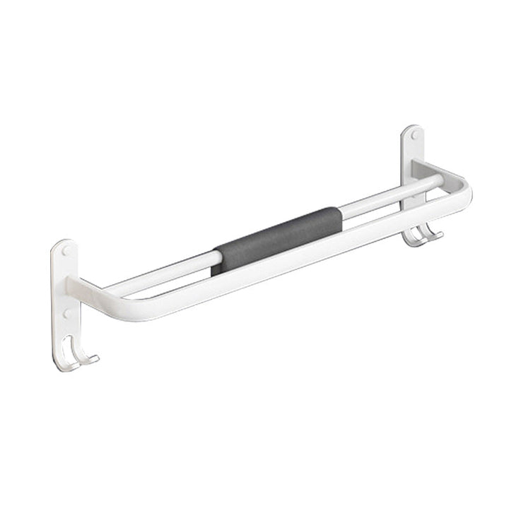 Lisslune | White contemporary bathroom accessories set stainless steel aluminum bathroom set