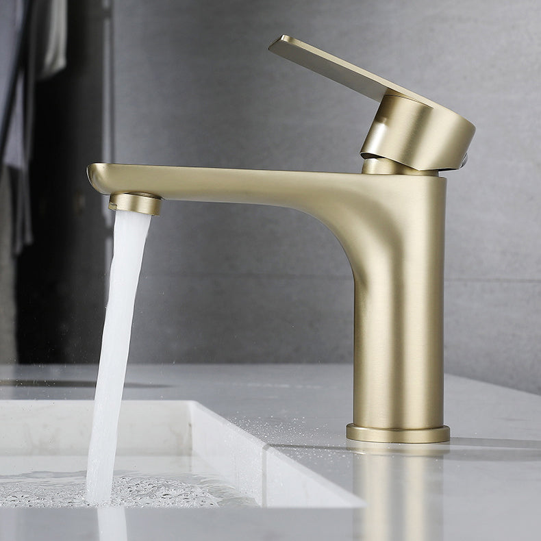 Lisslune | Modern Vessel Faucet Copper Single Handle Low Arc Vessel Faucet for Home