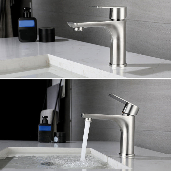 Lisslune | Modern Vessel Faucet Copper Single Handle Low Arc Vessel Faucet for Home