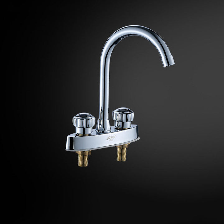Lisslune | Drehauslauf Centerset Faucet contemporary brass bathroom faucet