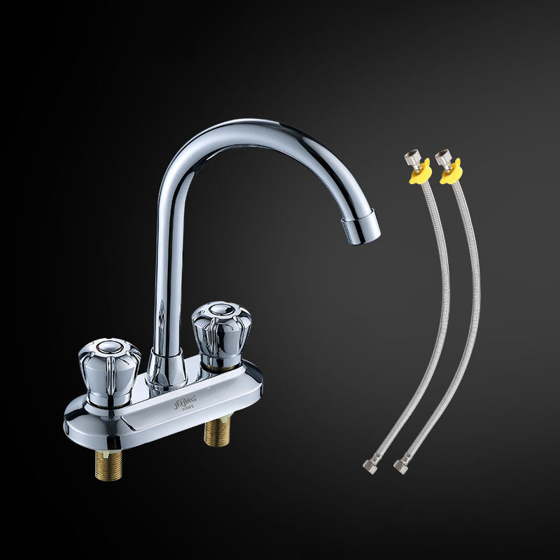 Lisslune | Drehauslauf Centerset Faucet contemporary brass bathroom faucet