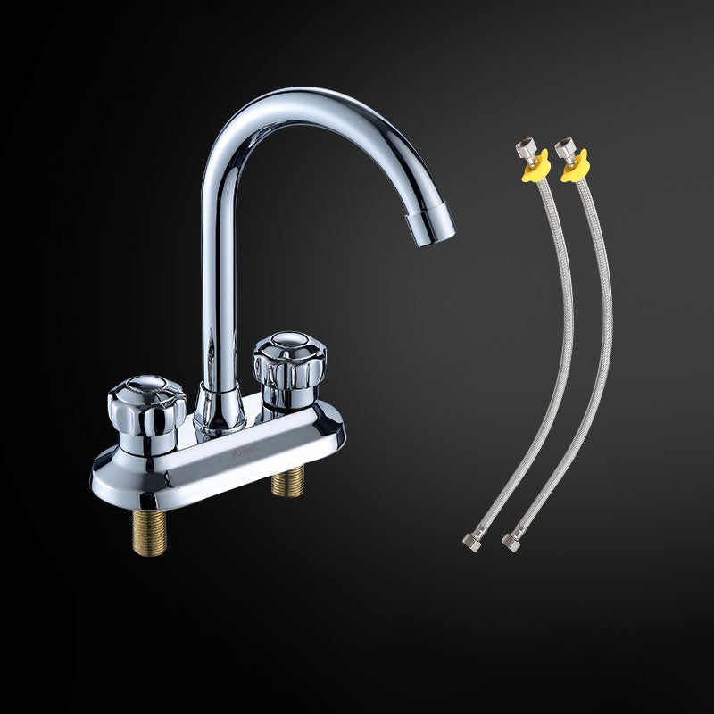 Lisslune | Drehauslauf Centerset Faucet contemporary brass bathroom faucet