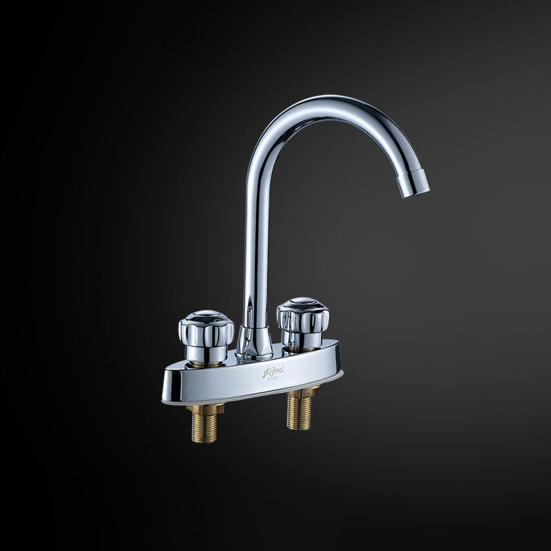 Lisslune | Drehauslauf Centerset Faucet contemporary brass bathroom faucet