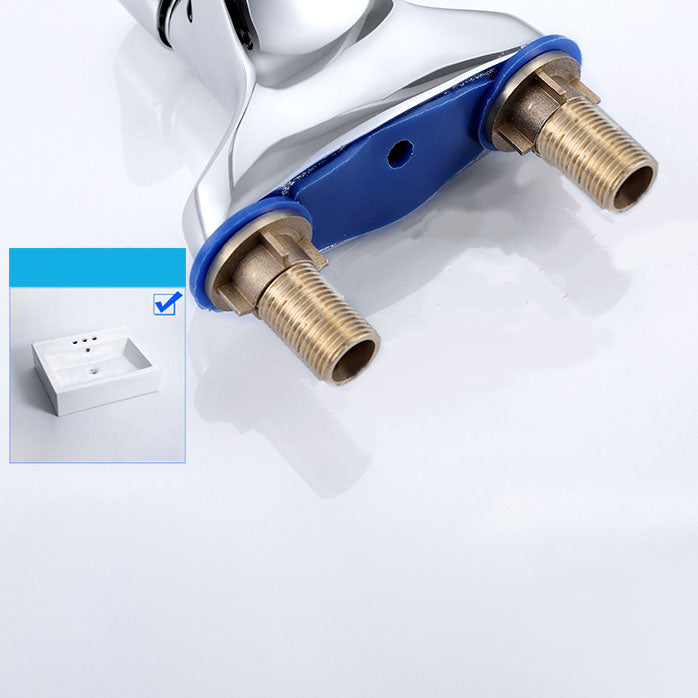 Lisslune | Drehauslauf Centerset Faucet contemporary brass bathroom faucet