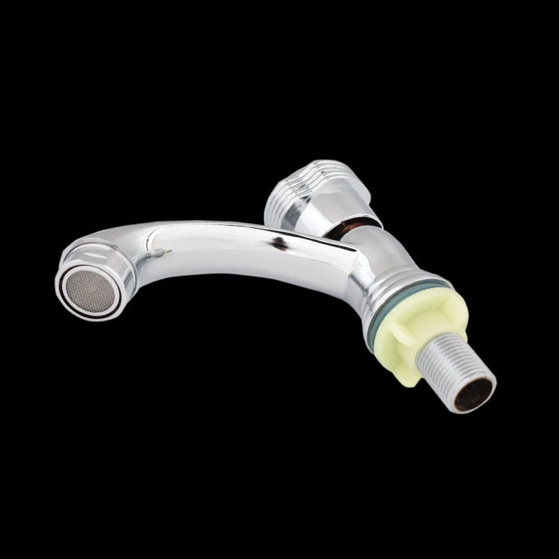 Lisslune | Modern Bathroom Faucet Chrome Button Handle with Water Hose Sink Faucet