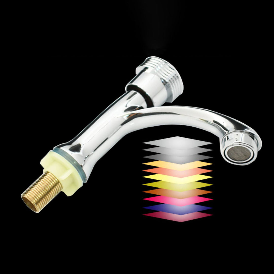 Lisslune | Modern Bathroom Faucet Chrome Button Handle with Water Hose Sink Faucet