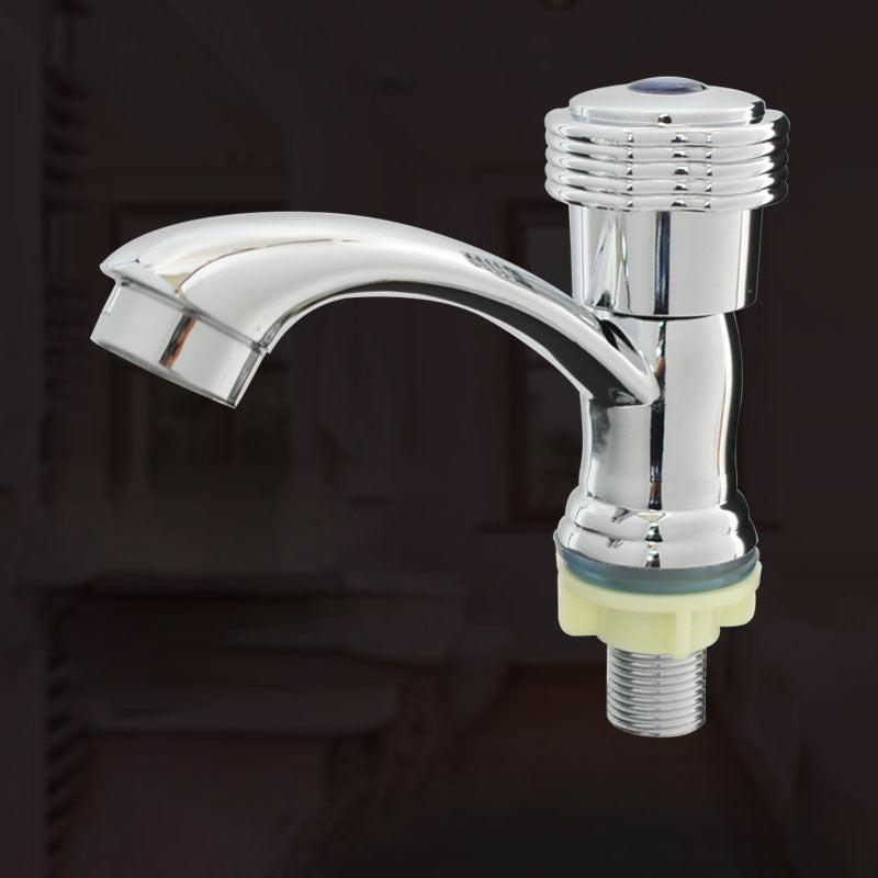 Lisslune | Modern Bathroom Faucet Chrome Button Handle with Water Hose Sink Faucet