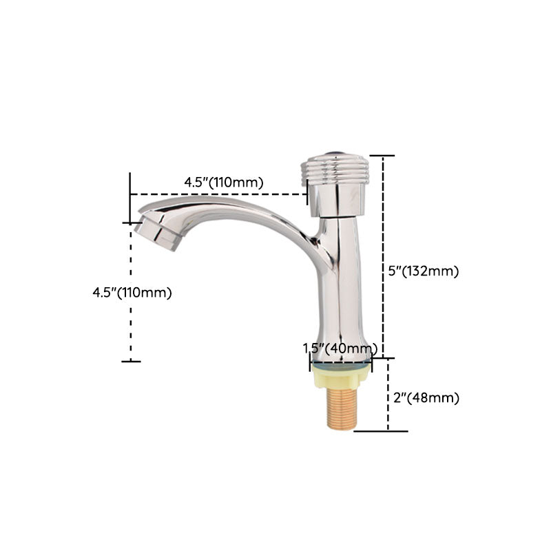 Lisslune | Modern Bathroom Faucet Chrome Button Handle with Water Hose Sink Faucet