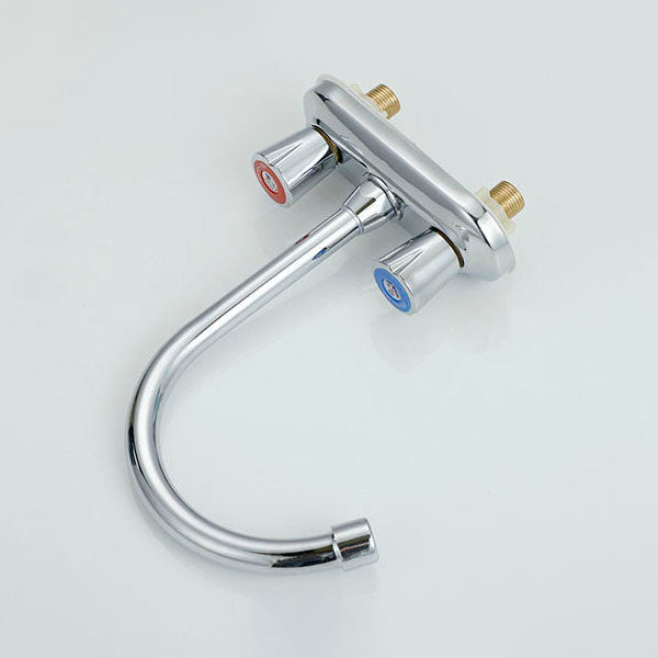 Lisslune | Button handle central faucet Contemporary design sink faucet 2-hole faucet for the bathroom