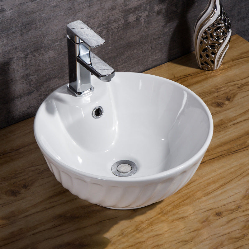 Lisslune | Modern Basin Solid Color Porcelain Sink