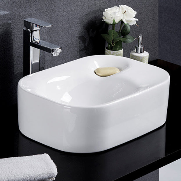 Lisslune | Modern Basin Solid Color Porcelain Sink