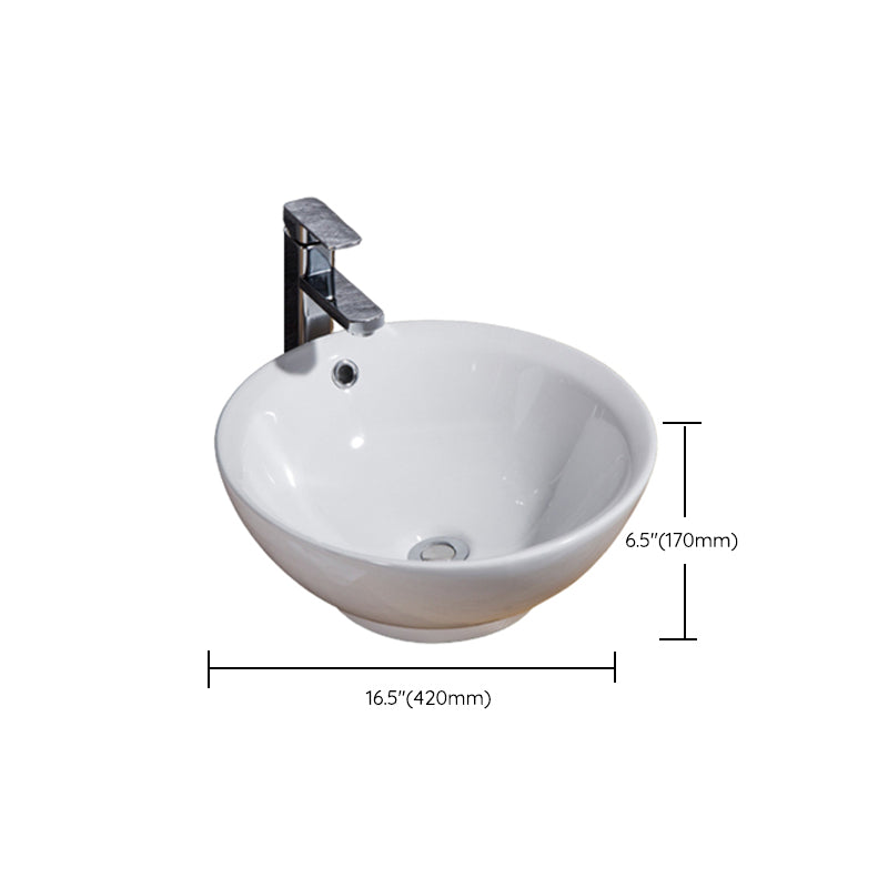 Lisslune | Modern Basin Solid Color Porcelain Sink