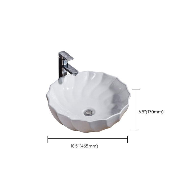 Lisslune | Modern Basin Solid Color Porcelain Sink