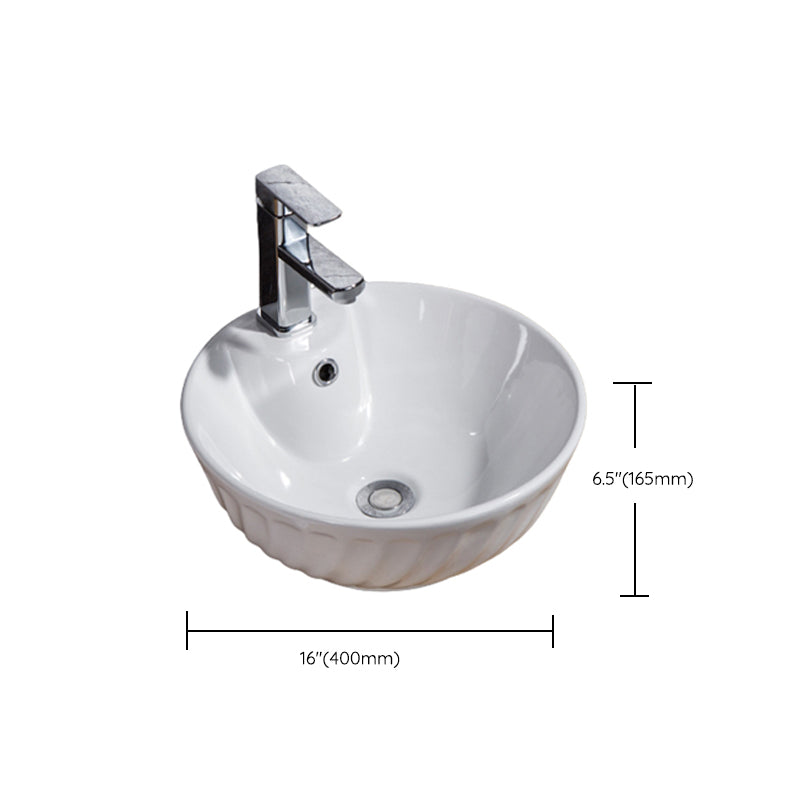 Lisslune | Modern Basin Solid Color Porcelain Sink