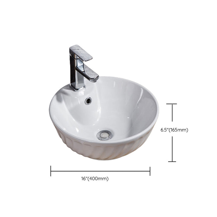 Lisslune | Modern Basin Solid Color Porcelain Sink