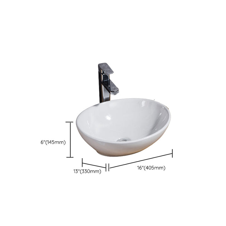 Lisslune | Modern Basin Solid Color Porcelain Sink