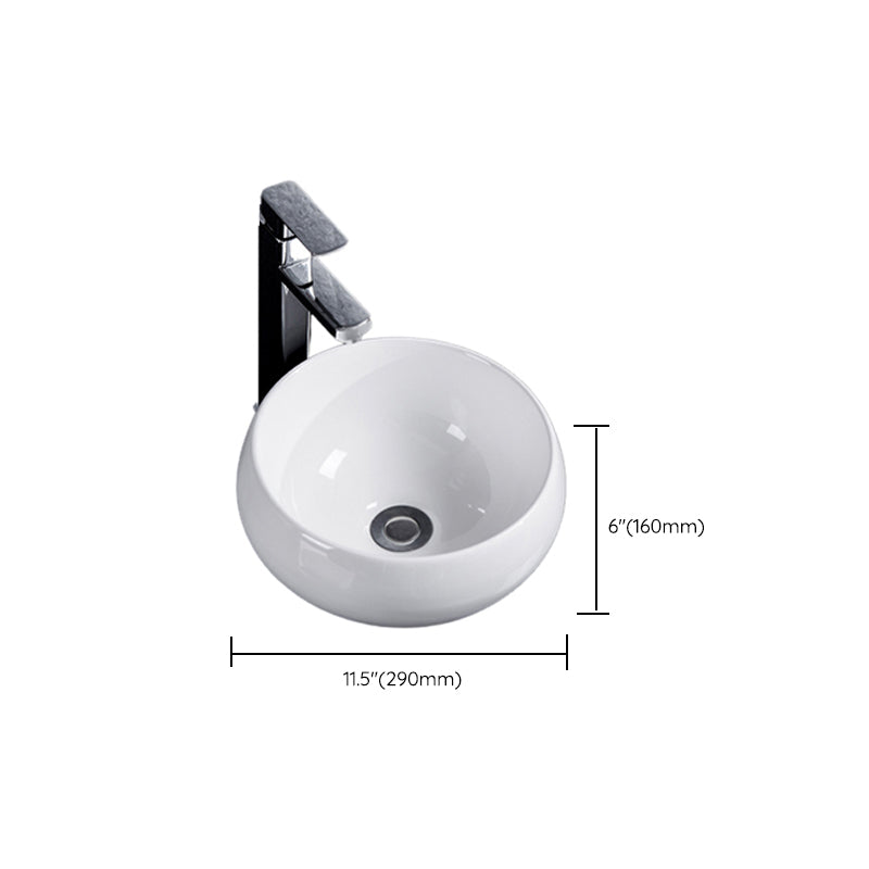 Lisslune | Modern Basin Solid Color Porcelain Sink