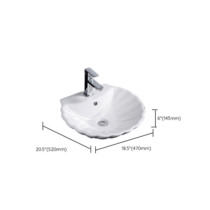 Lisslune | Modern Basin Solid Color Porcelain Sink