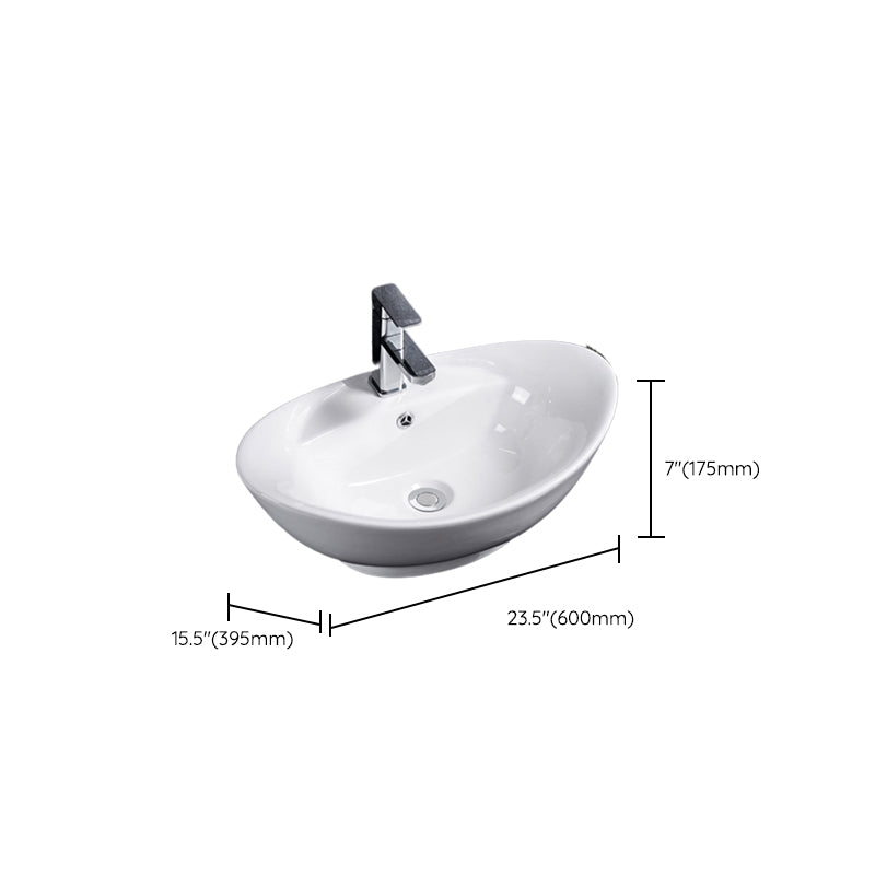 Lisslune | Modern Basin Solid Color Porcelain Sink