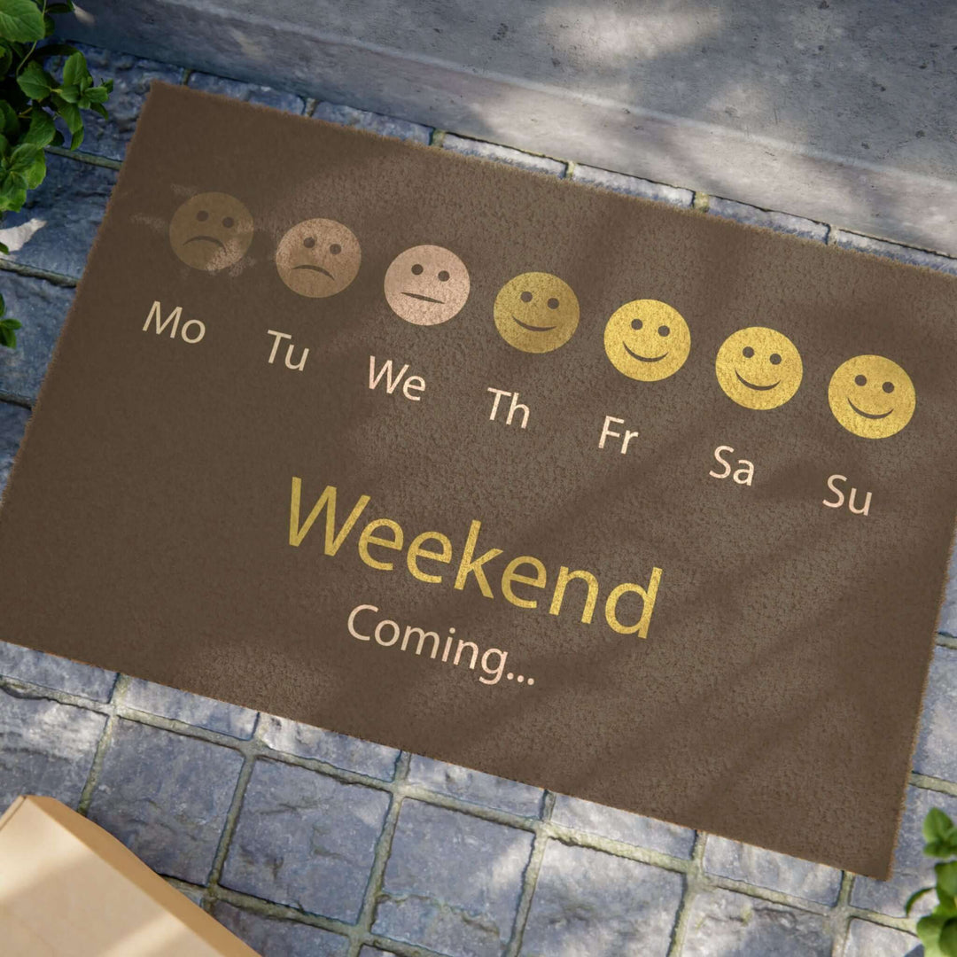 Lisslune | Adjustable Weekend Coming Doormat - Eco-friendly grade-A tufted coir coconut fiber