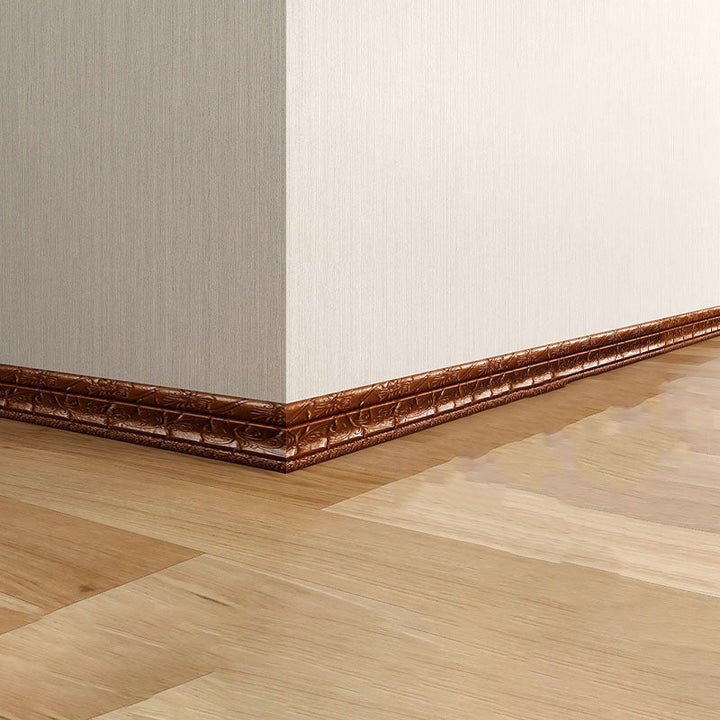 Lisslune | Modern Baseboards 3D Embossing Baseboard PVC Stereo Base Set of 1