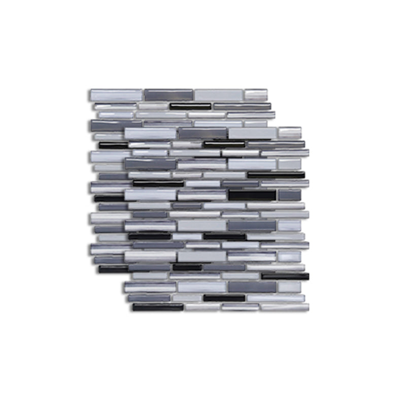 Lisslune | Pattern Matte Color Stone Peel and Stick Mosaic Tile Peel and Stick Tile Set of 2