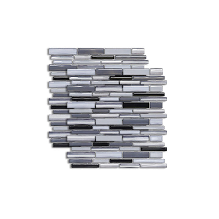 Lisslune | Pattern Matte Color Stone Peel and Stick Mosaic Tile Peel and Stick Tile Set of 2