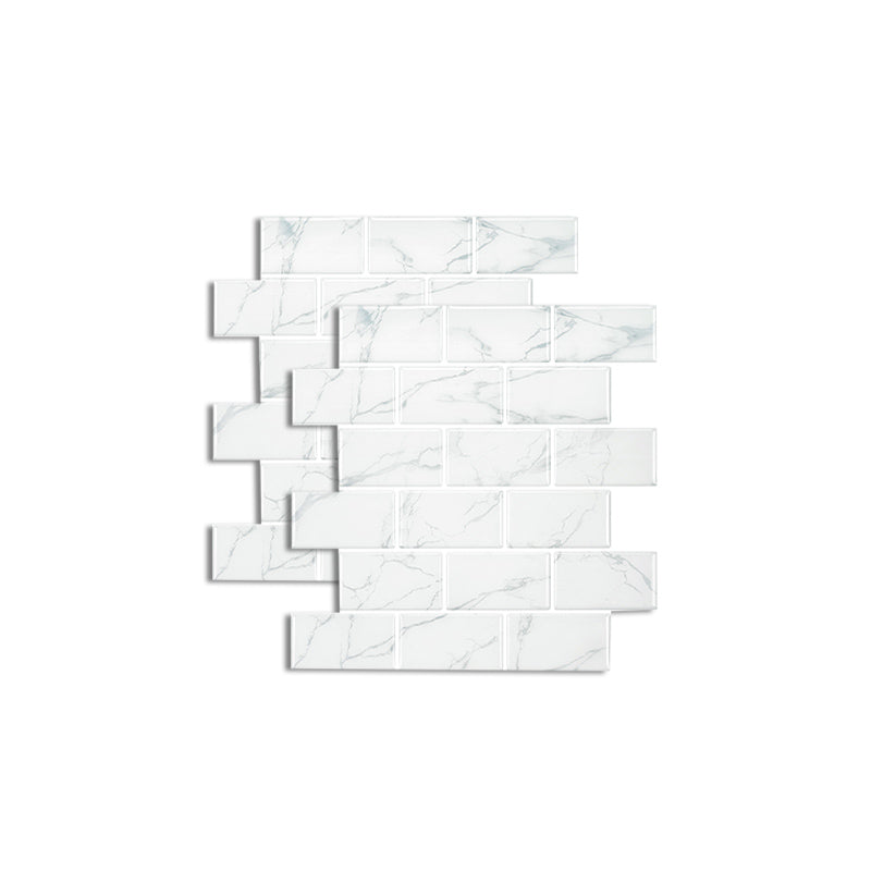 Lisslune | Pattern Matte Color Stone Peel and Stick Mosaic Tile Peel and Stick Tile Set of 2