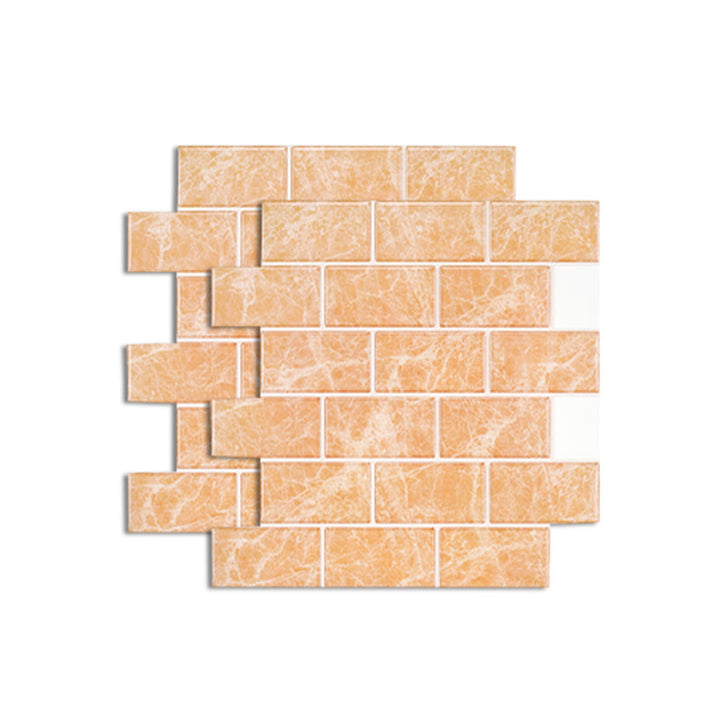 Lisslune | Pattern Matte Color Stone Peel and Stick Mosaic Tile Peel and Stick Tile Set of 2