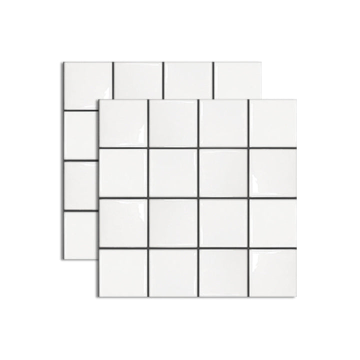 Lisslune | Pattern Matte Color Stone Peel and Stick Mosaic Tile Peel and Stick Tile Set of 2