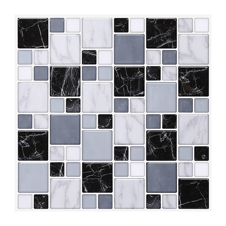 Lisslune | Pattern Matte Color Stone Peel and Stick Mosaic Tile Peel and Stick Tile Set of 2