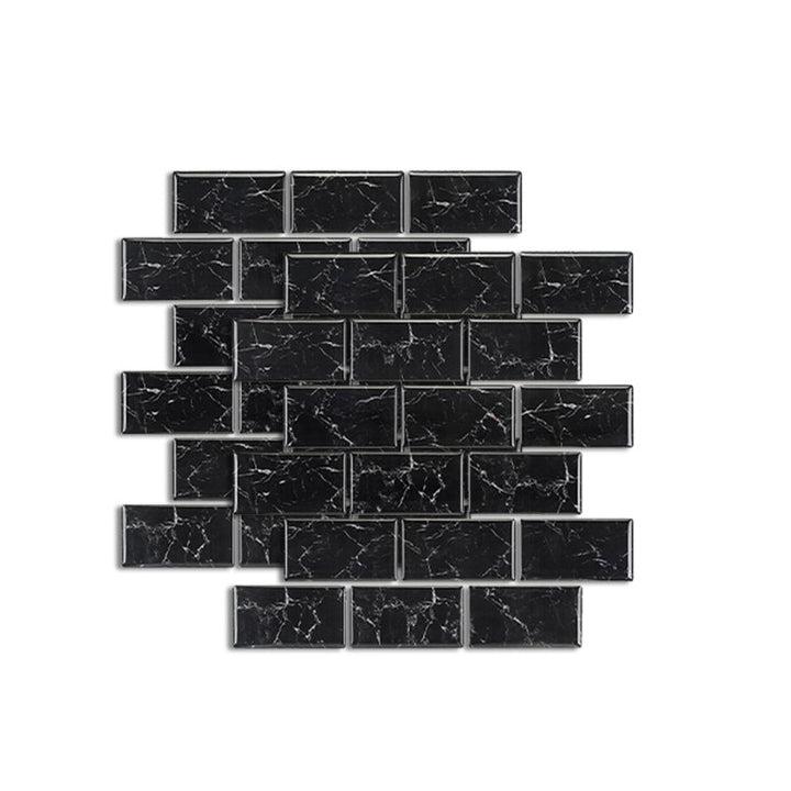 Lisslune | Pattern Matte Color Stone Peel and Stick Mosaic Tile Peel and Stick Tile Set of 2