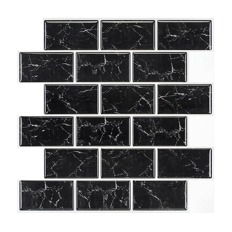 Lisslune | Pattern Matte Color Stone Peel and Stick Mosaic Tile Peel and Stick Tile Set of 2