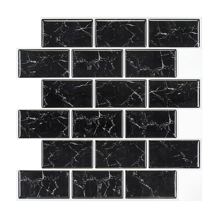 Lisslune | Pattern Matte Color Stone Peel and Stick Mosaic Tile Peel and Stick Tile Set of 2