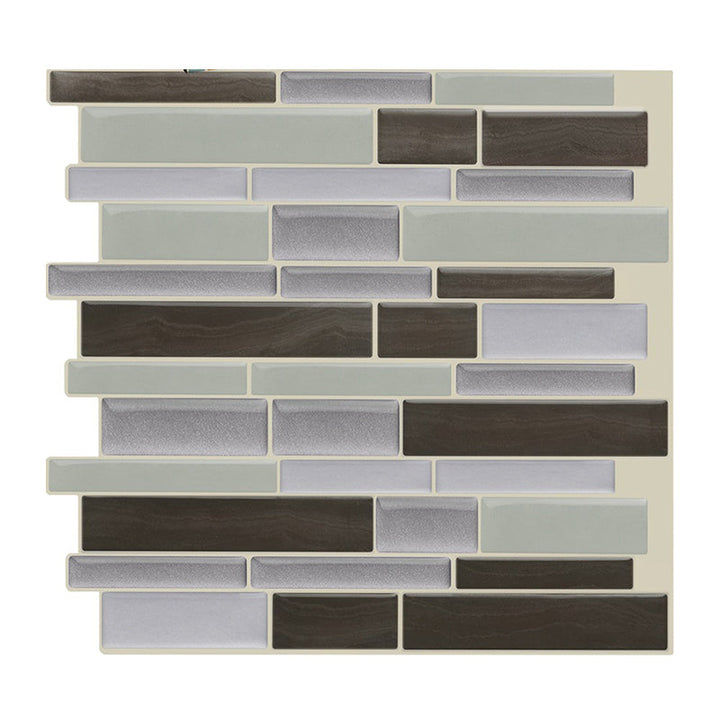 Lisslune | Floor and wall tile kitchen brick look for peeling and sticking waterproof wall tile