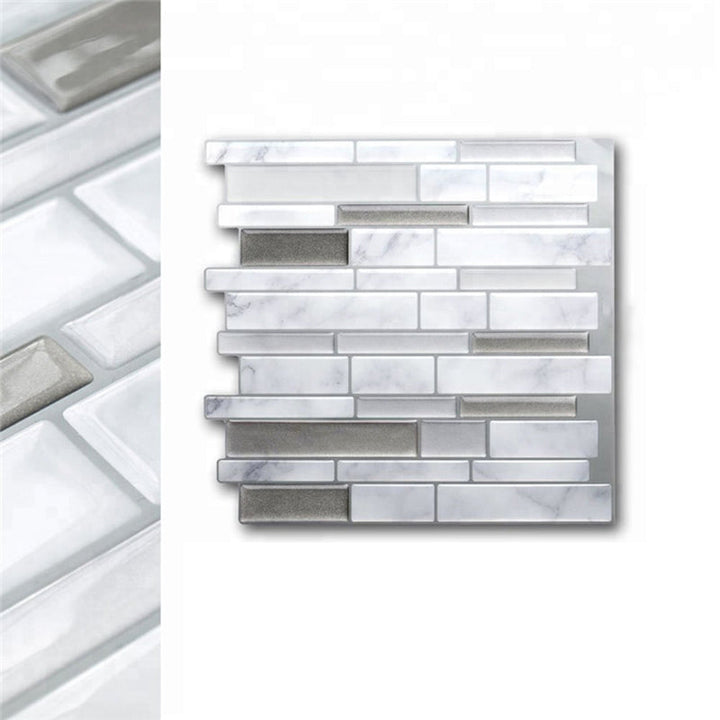 Lisslune | Floor and wall tile kitchen brick look for peeling and sticking waterproof wall tile