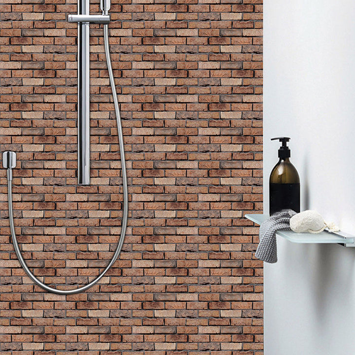 Lisslune | Modern Interior Wall Floor Tile Brick Look Oil Resistant Peel and Stick Tile
