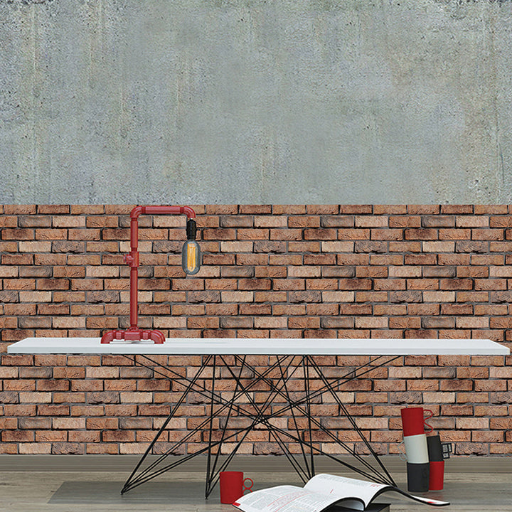 Lisslune | Modern interior wall floor tile brick look oil-resistant peel and stick tile